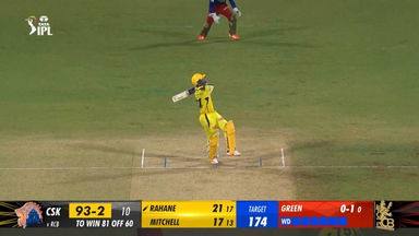 M01: CSK vs RCB – Ajinkya Rahane Six