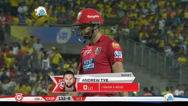 M56: CSK vs KXIP – Andrew Tye Wicket