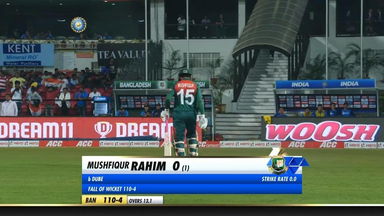 IND vs BAN 2019, 3rd T20I: Mushfiqur Rahim Wicket