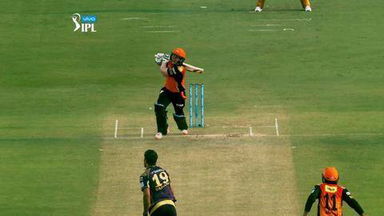 M8: SRH vs KKR – Eoin Morgan Wicket