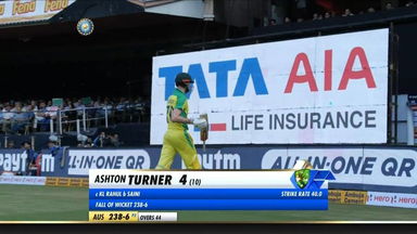 IND vs AUS 2020, 3rd ODI: Ashton Turner Wicket