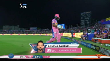 M45: RR vs SRH – Ajinkya Rahane Wicket