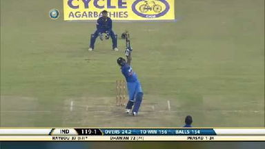 2ND ODI: IND vs SL – Ambati Rayudu Six