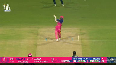 IPL 2026 Q2: GT vs RR - Ravindra Jadeja Six