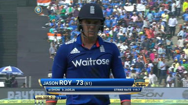 IND vs ENG 2017, 1st ODI : Jason Roy Wicket