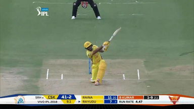 M20: SRH vs CSK –  Ambati Rayudu Six