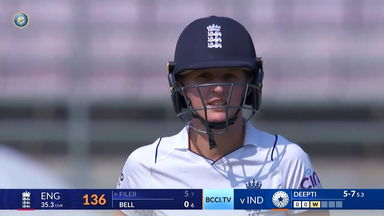 IND-W vs ENG-W 2023, 1st Test: Lauren Filer Wicket