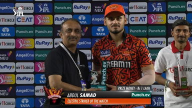 M12: GT vs SRH – Punch.ev Electric Striker of the Match – Abdul Samad