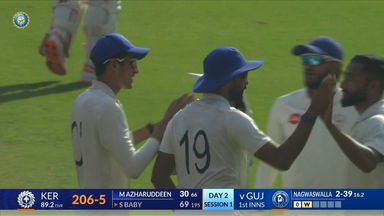 Ranji Trophy 2025 SF1, Gujarat vs Kerala, Day 2: Match Highlights