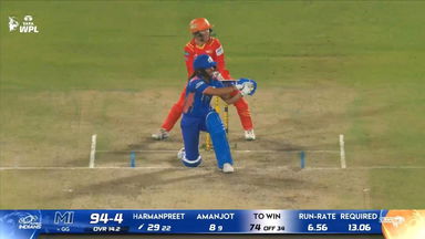 Six: Match 19, Gujarat Giants vs Mumbai Indians, WPL 2026: Harmanpreet Kaur Six