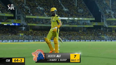 M55: CSK vs DC –  Moeen Ali Wicket
