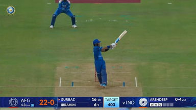 IND vs AFG 2026, 2nd ODI: Rahmanullah Gurbaz Six