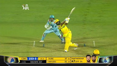 Rayudu's monstrous SIX lands in the stands