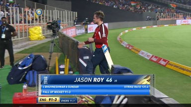 IND vs ENG 2021, 2nd T20I : Jason Roy Wicket