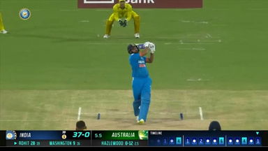 IND vs AUS 2023-24, 3RD ODI: Rohit Sharma Six