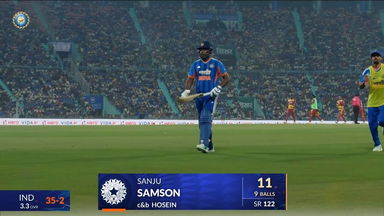 IND vs WI 2026, 1st T20I: Sanju Samson Wicket