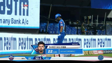 M23: RR vs DC – Shreyas Iyer Wicket
