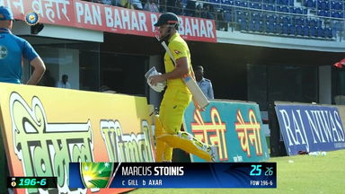 IND vs AUS 2023, 3RD ODI: Marcus Stoinis Wicket