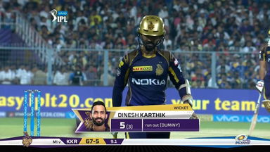 M41: KKR vs MI – Dinesh Karthik Wicket
