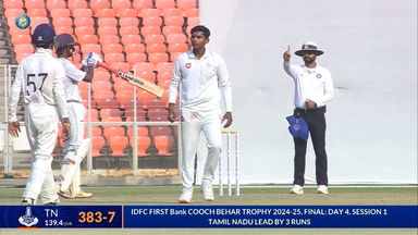 Cooch Behar Trophy 2025 Final, Gujarat vs Tamil Nadu: Khilan Patel led Gujarat's bowling charge with 5/164