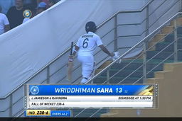IND vs NZ 2021, 2nd Test, Day 3: Wriddhiman Saha Wicket