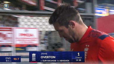 IND vs ENG 2025, 5th T20I: Jamie Overton Wicket