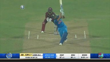 IND vs WI 2018, 1st ODI: Rohit Sharma Six