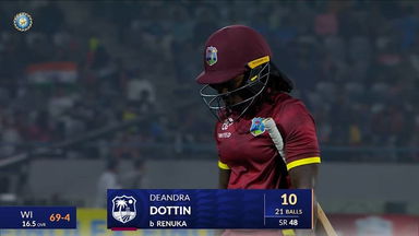 IND-W vs WI-W 2024, 2nd ODI: Deandra Dottin Wicket