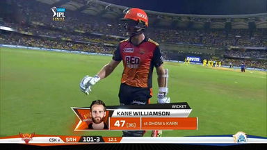 Final: CSK vs SRH – Kane Williamson Wicket