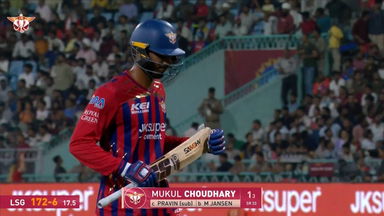 IPL 2026 M68: LSG vs PBKS - Mukul Choudhary Wicket