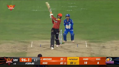 M08: SRH vs MI – Abhishek Sharma Six