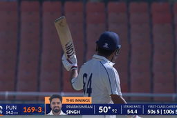 Ranji Trophy 2026-27, PCA vs CSCS: Prabhsimran Singh shows his mettle with gritty 62
