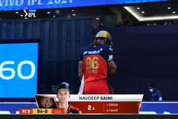 M19: CSK vs RCB – Navdeep Saini Wicket