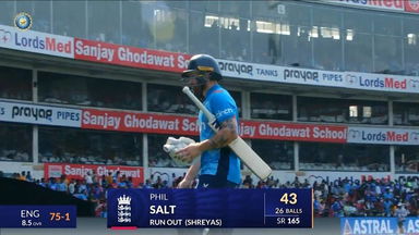 IND vs ENG 2025, 1st ODI: Phil Salt Wicket
