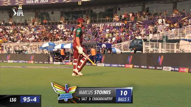 M28: KKR vs LSG – Marcus Stoinis Wicket