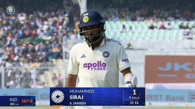 IND vs SA 2025, 1st Test: Mohammed Siraj Wicket