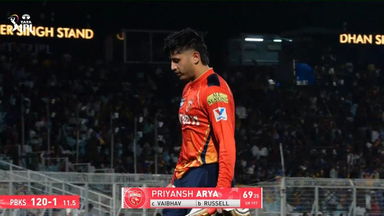 IPL 2025 M44: KKR vs PBKS - Priyansh Arya Wicket