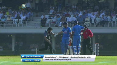 Watch Out! There is a Dhoni devotee on field