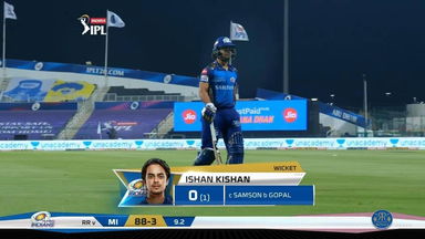 M20: MI vs RR – Ishan Kishan Wicket