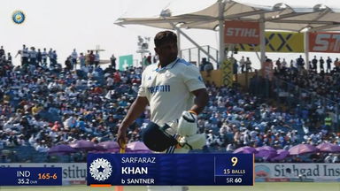 IND vs NZ 2024, 2nd Test: Sarfaraz Khan Wicket