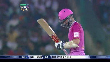 CLT20 2014 Q6: MI vs NK  –   Kane Williamson 50