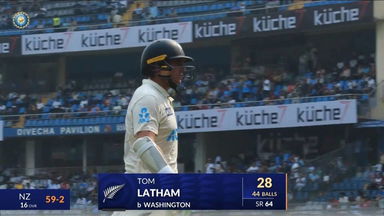 IND vs NZ 2024, 3rd Test: Tom Latham Wicket