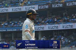 IND vs NZ 2024, 3rd Test: Tom Latham Wicket