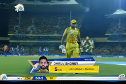 M44: CSK vs MI – Dhruv Shorey Wicket