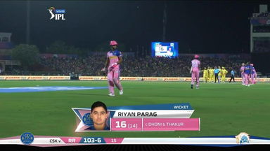 M25: RR vs CSK – Riyan Parag Wicket