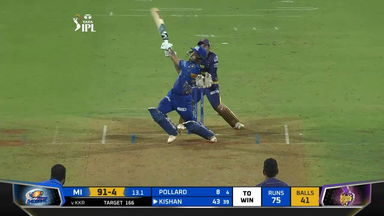 M56: MI vs KKR – Ishan Kishan Six