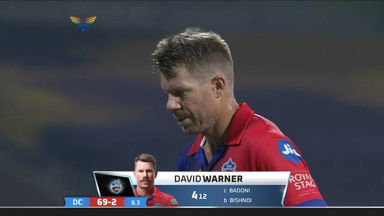 M15: LSG vs DC – David Warner Wicket