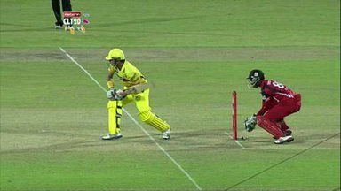 M20: CSK vs T&T –  Suresh Raina c Rampaul b Simmons