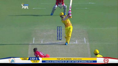 M55: KXIP vs CSK – Faf du Plessis Six