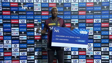 M15: KKR vs CSK  – Unacademy Lets Crack It Sixes of the Match –  Andre Russell